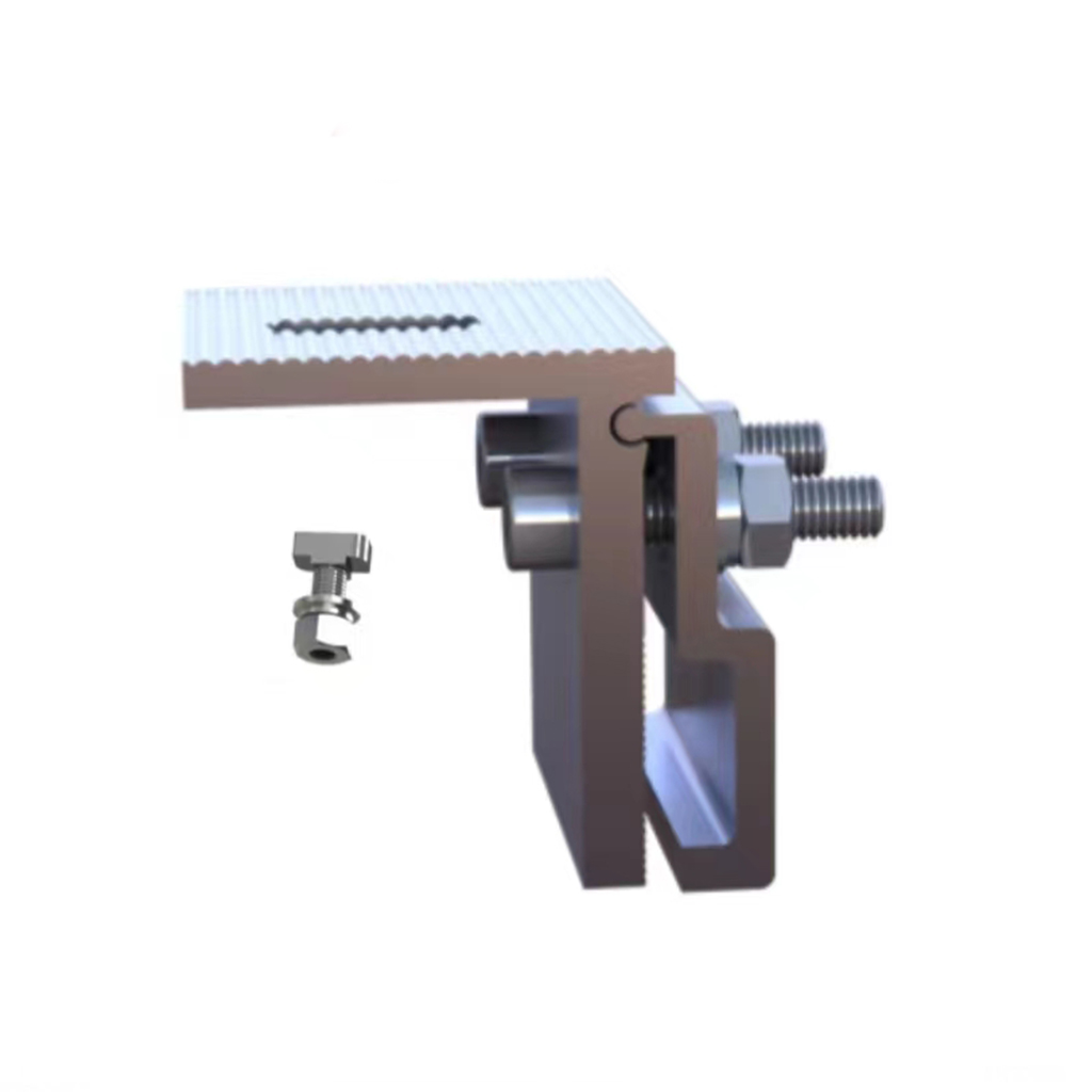 Metal sheet metal roof clamp on seam K2 AR2