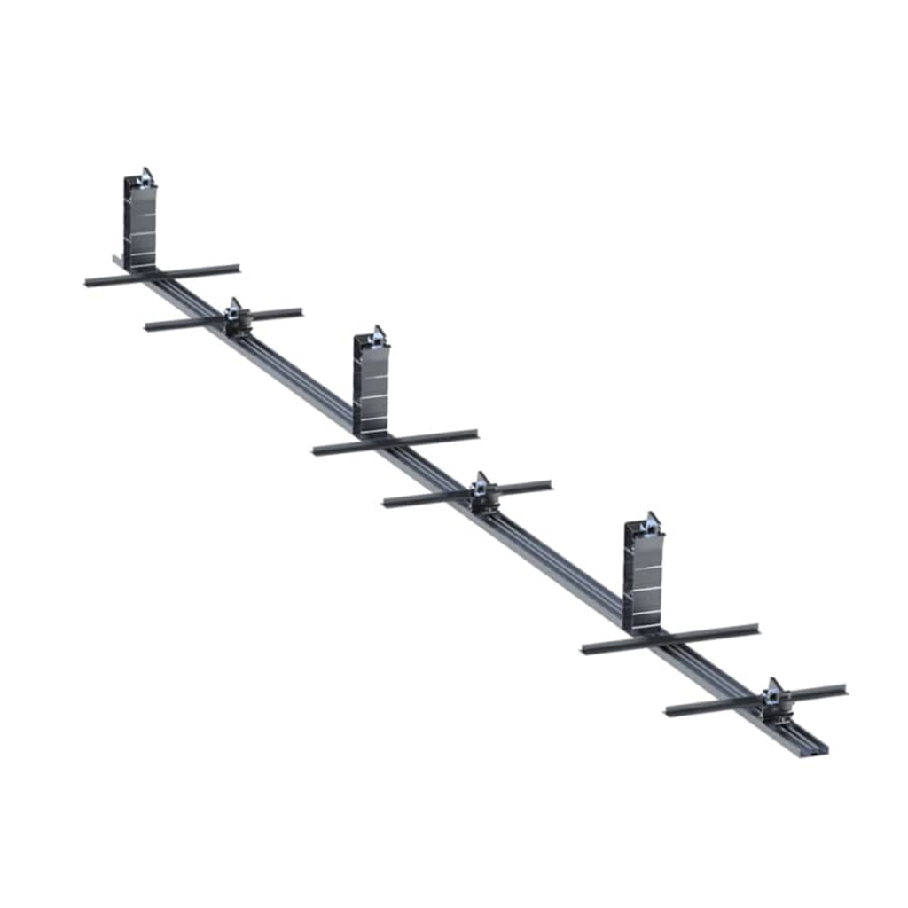 AR2 South facing flat roof system