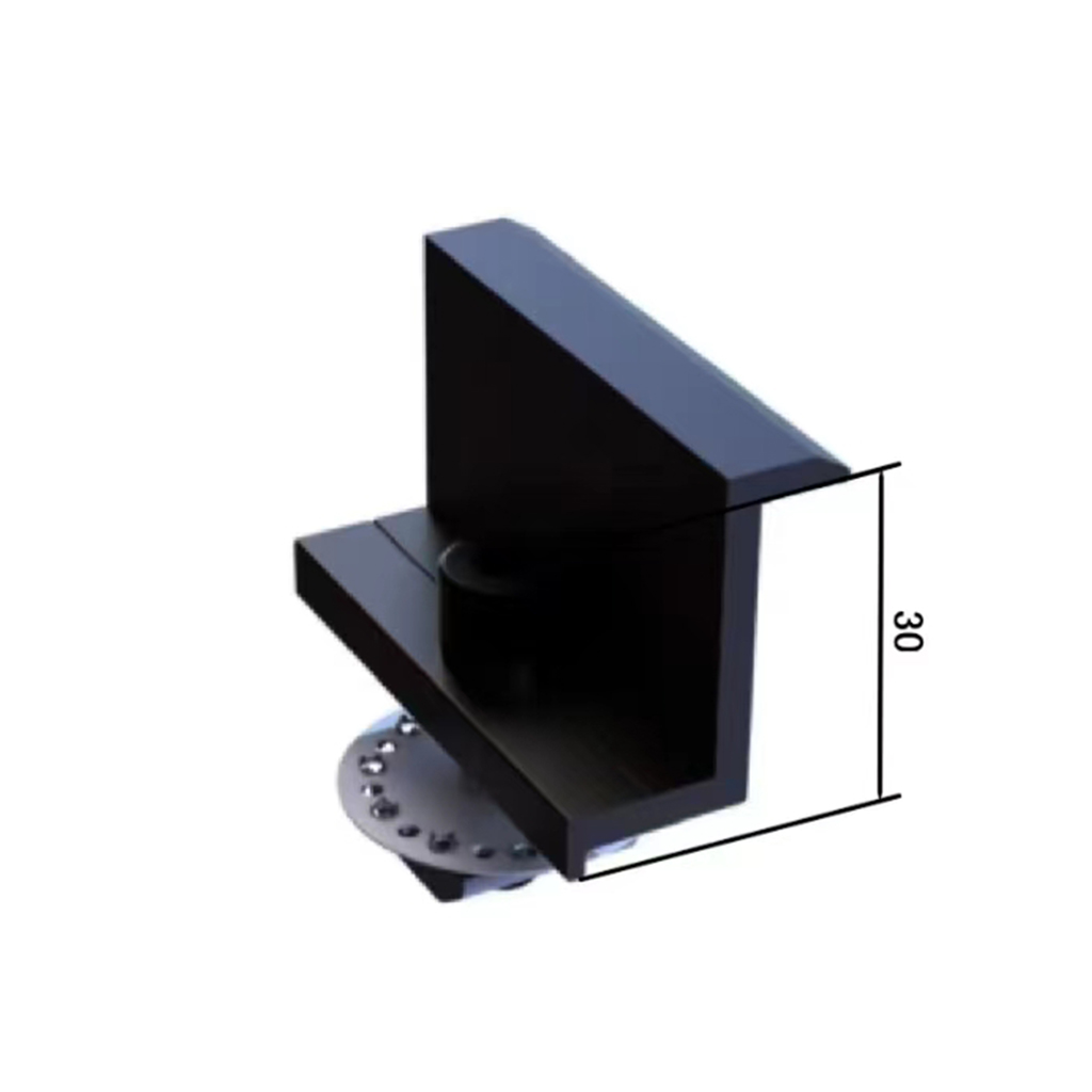 AR2 PV Panel End Bracket 01 with Minirail Nut for 30mm
